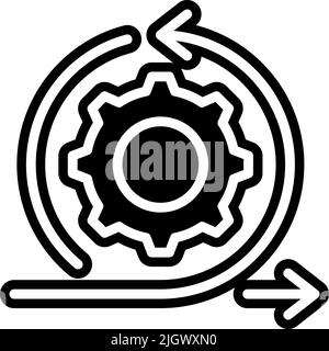 Change management agile icon . Stock Vector