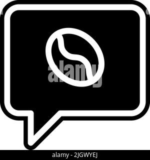 Coffee shop chat icon . Stock Vector