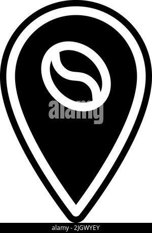 Coffee shop location icon . Stock Vector