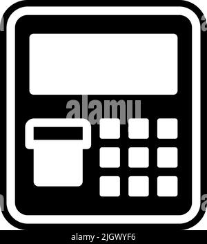 City atm machine icon . Stock Vector