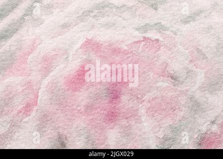 Abstract art background light pink, gray and white colors. Watercolor painting on canvas with soft lilac gradient. Fragment of pearl artwork on paper Stock Photo