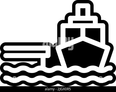 City amenities harbor icon . Stock Vector