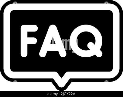 Contact us faq icon . Stock Vector