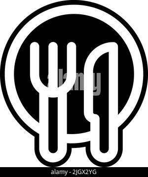 Coworking space dish icon . Stock Vector