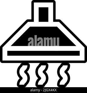 Electronics kitchen hood icon . Stock Vector