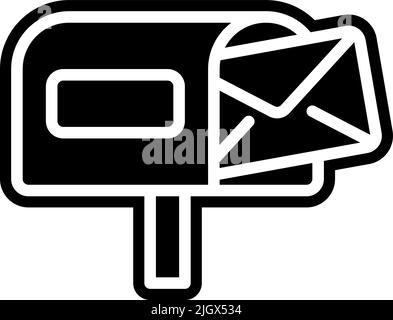 Everyday stuff mailbox icon . Stock Vector