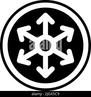 Fake news chaos icon . Stock Vector