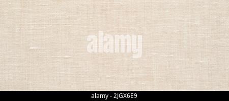 Beige or undyed linen fabric texture background Stock Photo