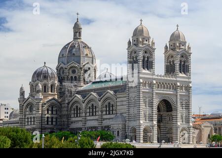 The Marseilles Cathedral (Cathdrale Sainte-Marie-Majeure de Marseille) (1896) Stock Photo