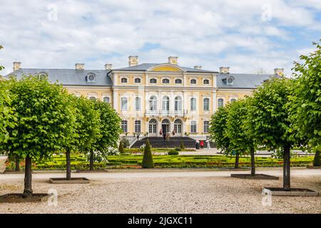 Rundale Palace. Palace made in baroque style. Pilsrundale, Latvia, 4 July 2022 Stock Photo