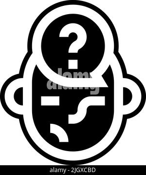 Fake news confusion icon . Stock Vector