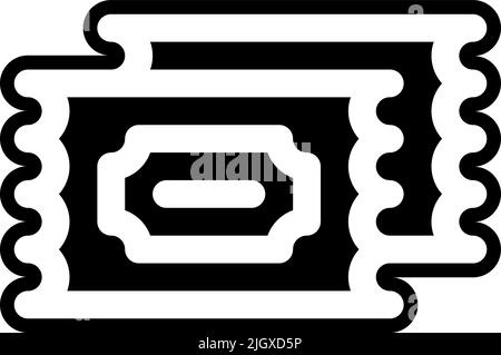 Fine arts ticket icon . Stock Vector