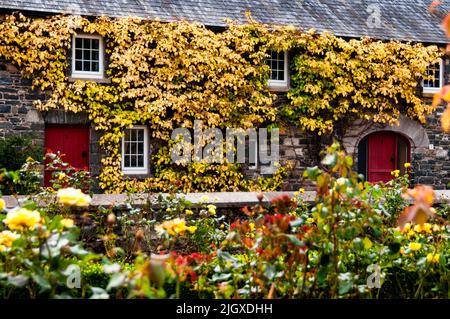 Courtyard of the Virginia Park Lodge in County Cavan, Ireland. Stock Photo