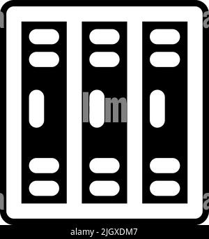 Furniture locker icon . Stock Vector