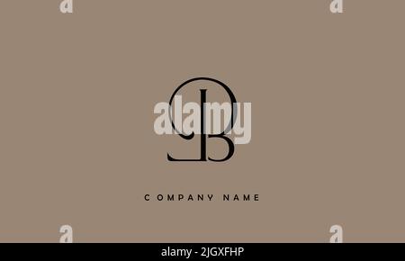 LB, BL Alphabets Letters Logo Monogram Stock Vector
