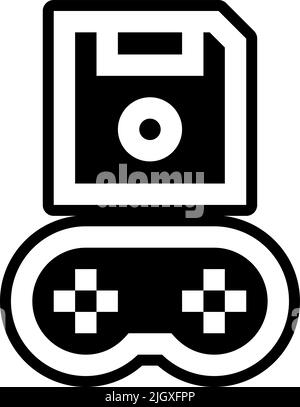 Game development save icon . Stock Vector