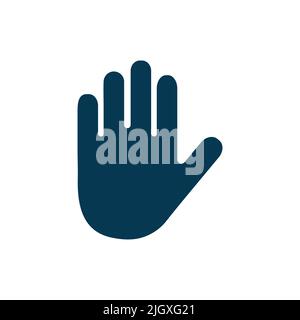 Hand icon vector isolated on white background Stock Vector