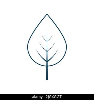 Leaf icon vector isolated on white background Stock Vector