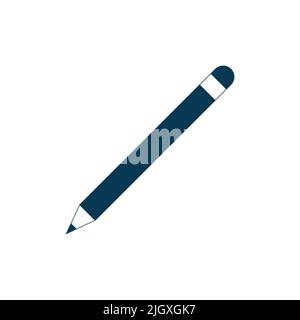 Pencil icon vector isolated on white background Stock Vector