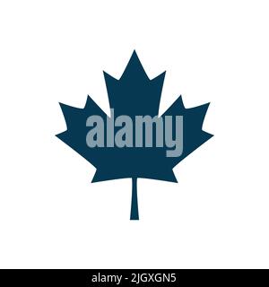 Maple leaf icon isolated on white background. Vector illustration Stock Vector