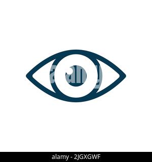 Eye icon vector isolated on white background Stock Vector