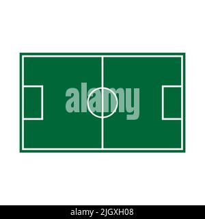 Football field icon isolated on white background. Vector illustration Stock Vector