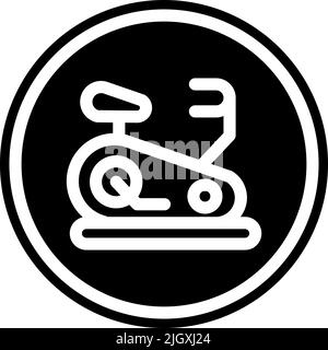 Healthcare stationery bicycle icon . Stock Vector
