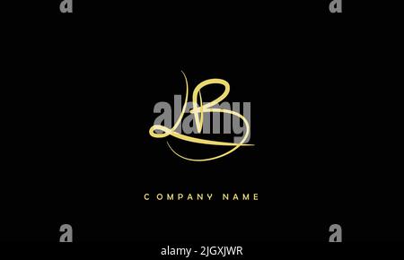 LB, BL Alphabets Letters Logo Monogram Stock Vector