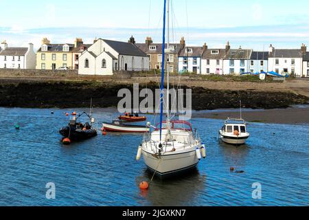 Boats, Isle of Whithorn, Dumfries & Galloway, Scotland, UK Stock Photo