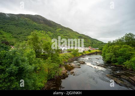 Kinlochleven, village in Lochaber, Scotland, UK Stock Photo