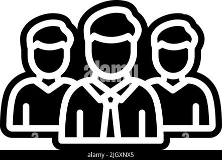 Human resources executive icon . Stock Vector