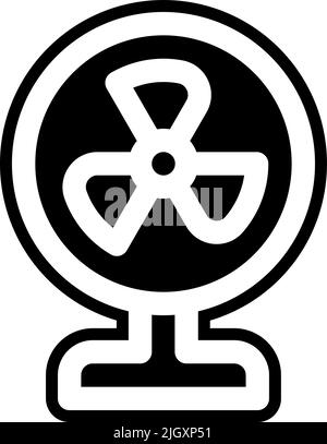 Households table fan icon . Stock Vector