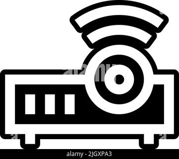 High school projector icon . Stock Vector