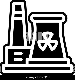 Industry nuclear energy icon . Stock Vector