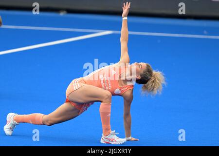 AMSTERDAM - Maria Verschoor of Holland hockey women during the match between the Netherlands and Belgium at the Hockey World Cup at the Wagener stadium, on July 12, 2022 in Amsterdam. ANP | Dutch Height | Gerrit van Keulen Stock Photo