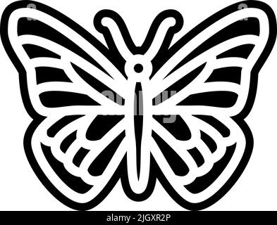 Insects parasites pest control butterfly icon . Stock Vector