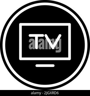 Internet of things smart tv icon . Stock Vector