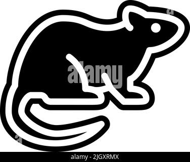 Insects parasites pest control rats icon . Stock Vector
