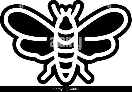 Insects parasites pest control cicada icon . Stock Vector