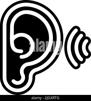 Ear, nose and throat black glyph icon Stock Vector Image & Art - Alamy