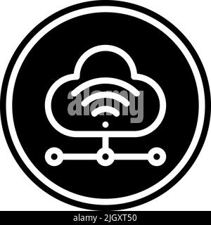 Internet of things cloud computing icon . Stock Vector