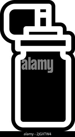 Kitchen sauce bottle icon . Stock Vector