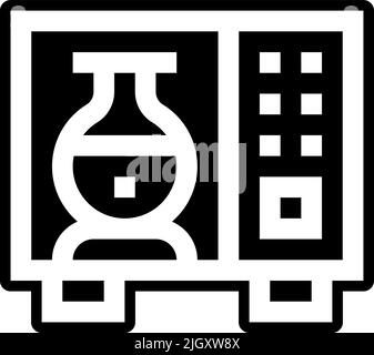 Laboratory microwave icon . Stock Vector