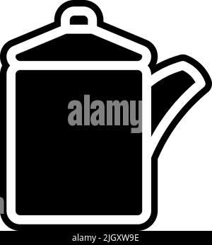 Kitchen utensil soy sauce icon . Stock Vector