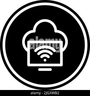 Internet of things cloud computing icon . Stock Vector