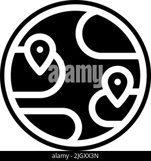 Logistics and deliveries worldwide icon . Stock Vector