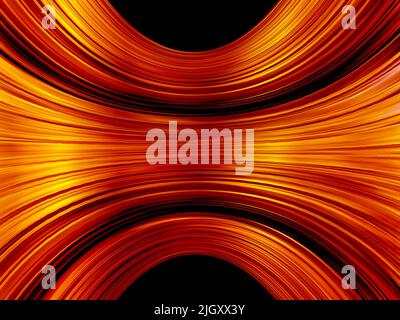 Abstract background with infinite light trails of red color. Stock Photo