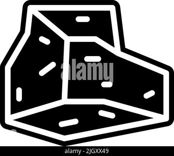 Mars perseveration mission rock icon . Stock Vector