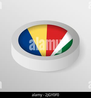 EPS10 Vector Patriotic shield with flag of Seychelles. An element of impact for the use you want to make of it. Stock Vector