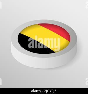 EPS10 Vector Patriotic shield with flag of Belgium. An element of impact for the use you want to make of it. Stock Vector